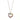 Gold Rainbow Sapphire Heart Necklace