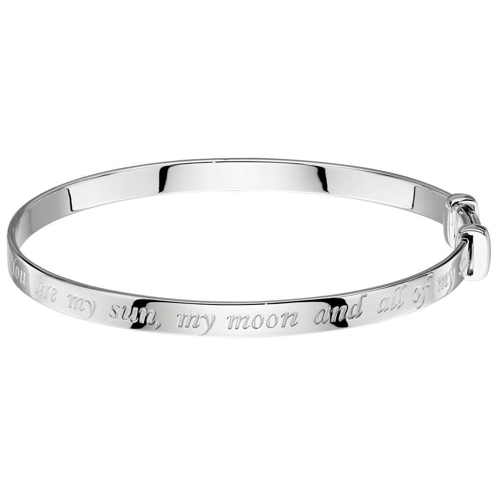 Sterling silver engravable bangle 2025 bracelets