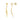 9ct Yellow Gold Squiggle Drop Earrings