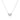 Silver white zirconia butterfly necklace