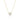 9ct Yellow Gold Round Sparkling Cubic Zirconia Necklace