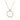 9ct Yellow Gold Sparking Cubic zirconia Circle Necklace