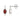 9ct White Gold Oval Garnet Drop Earrings