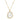 Gold Calm Mother of Pearl Pendant with beaded necklace