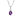 9ct White Gold Amethyst And Diamond Pendant
