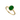 9ct Yellow Gold Rub-Over Green Jade Ring