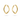 Gold Twisted Oval Hoop Earring