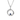 Silver Sparkling Sapphire Entwined Circles Necklaces