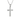 Silver Sparkling Cross Necklace