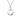 Silver Round Rubover Opal Circle Necklace