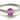 9ct White Gold Oval Pink Sapphire Ring