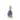 9ct Gold Amethyst And Diamond Pear Shaped Pendant