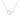 Silver and Gold open pear shaped necklace