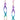Wirework Infinity Rainbow Drop Titanium Earrings