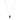 Silver Navy Blue Oval Necklace