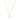 Yellow Gold Sparkling Oval Necklace