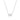 Silver Cube shaped Cubic Zirconia Necklace