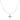 Silver And Mint Green Lucky Clover Necklace