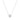 Silver Reversible Pave Moon Evil Eye Necklace