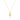 Yellow Gold Tear Drop Necklace