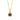 Yellow Gold Pleated Smokey Quartz Necklace