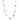Yellow Gold Multi Gemstone Pear Shape Necklace