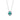 Silver Sparkling Oval Blue Zirconia Necklace