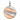 Silver And Rose Sparkling Round Zig Zag Necklace