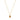 Yellow Gold Champagne Oval Necklace