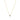 Gold Necklace With Sparkling Cubic Zirconia Heart