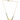 Yellow Gold Round Blue Topaz Necklace