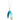 Titanium Blue And Yellow Spear Necklace