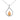 Silver And Copper Teardrop Necklace