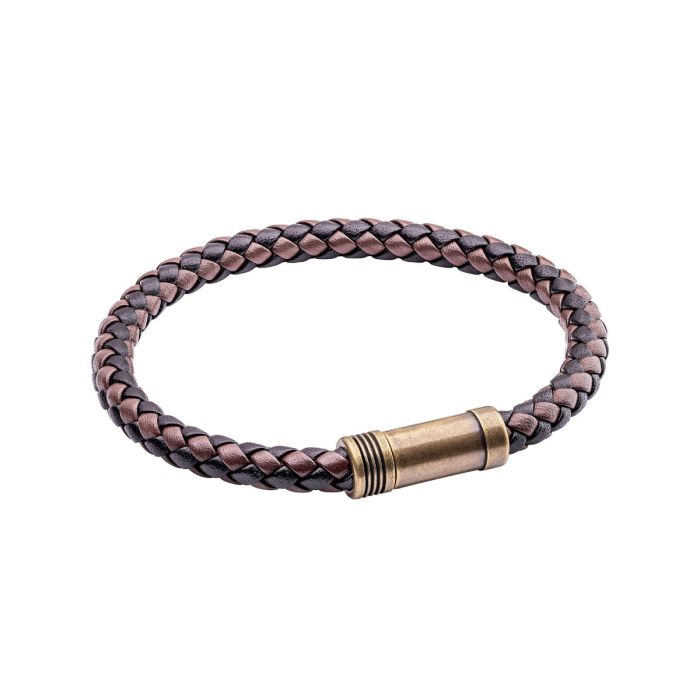 Brown/Black Leather Bracelet