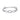 Silver Large Oval Linked Zirconia Bracelet