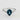 White Gold London Blue Topaz And Diamond Ring