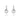 Silver Interlocking Circles Drop Earrings