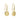 Gold Farlington Flowers Hook Earrings