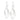 Silver Triple-Layered Open Teardrop Earrings