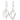 Silver Hammered Multi Circle Drop Earrings