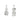 Silver Hammered And Polished Square Drop Earrings