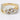 9ct Yellow And White Gold Wide Diamond Wave Band