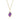9ct Gold Flame Cut Amethyst Pendant