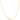 Gold Half Bezel Angled And Dangle Teardrop Necklace