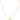 Gold Bezel-Set Station Necklace With Sparkling Cross Pendant