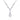 Silver Statement Halo Teardrop Necklace