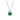 Silver Emerald and cubic zironia Pendant Necklace