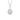 Silver Cubic Zirconia Cluster Necklace