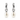 Silver Pearl Drop Hoop Earrings