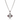 Silver Oval Ruby And Cubic Zirconia Art Deco Necklace